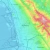 Топографическая карта Беркли, высота, рельеф