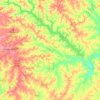 Топографическая карта Lake Greenwood, высота, рельеф