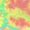 Топографическая карта Сосневское сельское поселение, высота, рельеф