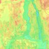 Топографическая карта Вишнёвский сельский Совет, высота, рельеф