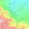 Топографическая карта 凉州区, высота, рельеф
