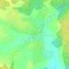 Топографическая карта Кошевичи, высота, рельеф