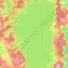 Топографическая карта Lake Tahoe, высота, рельеф