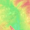 Топографическая карта Черноозерское сельское поселение, высота, рельеф