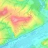 Топографическая карта Первомайский, высота, рельеф