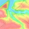 Топографическая карта Васильевка, высота, рельеф