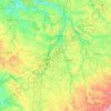 Топографическая карта Вьенна, высота, рельеф