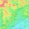 Топографическая карта Montpellier, высота, рельеф