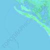 Топографическая карта Fort Myers Beach, высота, рельеф