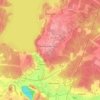 Топографическая карта Заречный, высота, рельеф