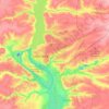 Топографическая карта Запорожский городской совет, высота, рельеф