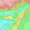 Топографическая карта Assam, высота, рельеф