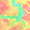 Топографическая карта Медисин-Хат, высота, рельеф