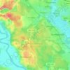 Топографическая карта Томилинский лесопарк, высота, рельеф