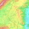 Топографическая карта Blacksburg, высота, рельеф