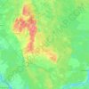 Топографическая карта Колтушское городское поселение, высота, рельеф