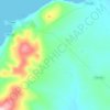 Топографическая карта Певек, высота, рельеф