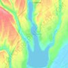 Топографическая карта озеро Катлабух, высота, рельеф