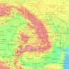 Топографическая карта Карпаты, высота, рельеф