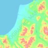 Топографическая карта сельское поселение Село Лесная, высота, рельеф