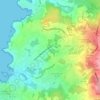 Топографическая карта Dorneda, высота, рельеф