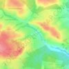 Топографическая карта Ягул, высота, рельеф