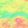 Топографическая карта Loire, высота, рельеф