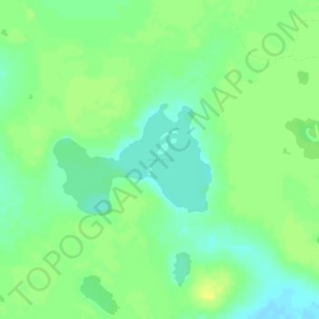 Топографическая карта Навозеро, высота, рельеф