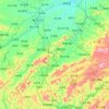 Топографическая карта 柳河县, высота, рельеф