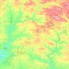 Топографическая карта Cuenca Minera, высота, рельеф