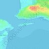 Топографическая карта Oyster Island, высота, рельеф