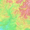 Топографическая карта Alpes-de-Haute-Provence, высота, рельеф