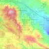 Топографическая карта Santa Rosa and San Jacinto Mountains National Monument, высота, рельеф