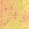 Топографическая карта Grosse Ile Township, высота, рельеф