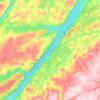 Топографическая карта Loch Ness, высота, рельеф