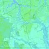 Топографическая карта Chesapeake, высота, рельеф