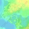 Топографическая карта Колодница, высота, рельеф