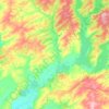 Топографическая карта Яновский сельсовет, высота, рельеф