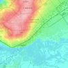 Топографическая карта Советский район, высота, рельеф