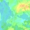 Топографическая карта Околица, высота, рельеф