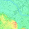 Топографическая карта Kalkar, высота, рельеф