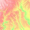 Топографическая карта Хорулинский наслег, высота, рельеф