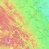 Топографическая карта Сучава, высота, рельеф