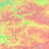 Топографическая карта Аргут, высота, рельеф