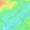 Топографическая карта Bezons, высота, рельеф