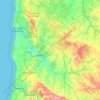 Топографическая карта Odemira, высота, рельеф
