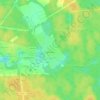 Топографическая карта Гамзелёво, высота, рельеф
