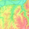 Топографическая карта De Soto, высота, рельеф