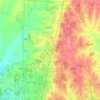 Топографическая карта Celina, высота, рельеф