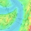 Топографическая карта 朝天门街道, высота, рельеф